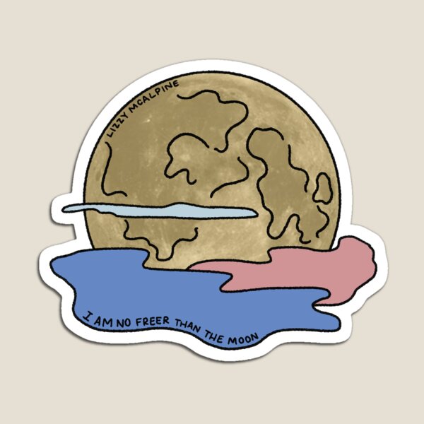 Item preview, lizzy mcalpine the moon sticker designed and sold by ttsellsstuff.