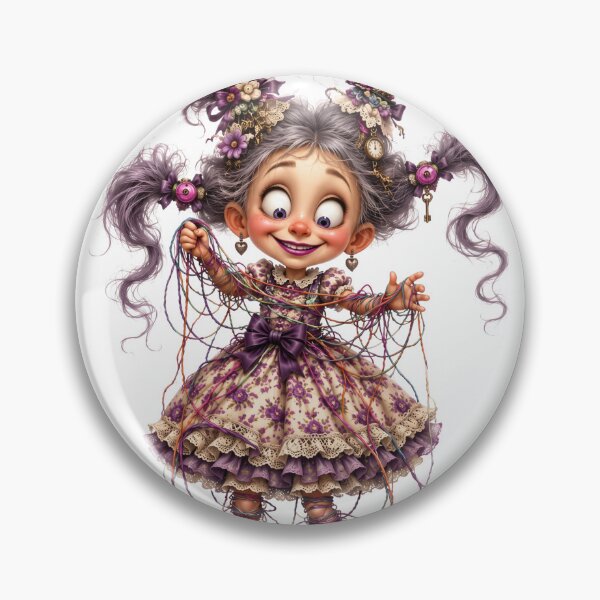 Item preview, Cute girl character untangles balls of thread designed and sold by NBazilenco.