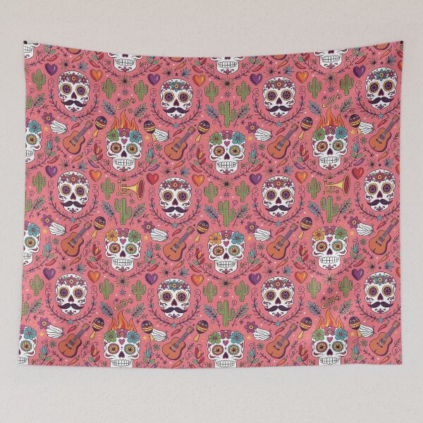 Item preview, Fiesta Skulls Vivid Pop Art designed and sold by Andimoot.