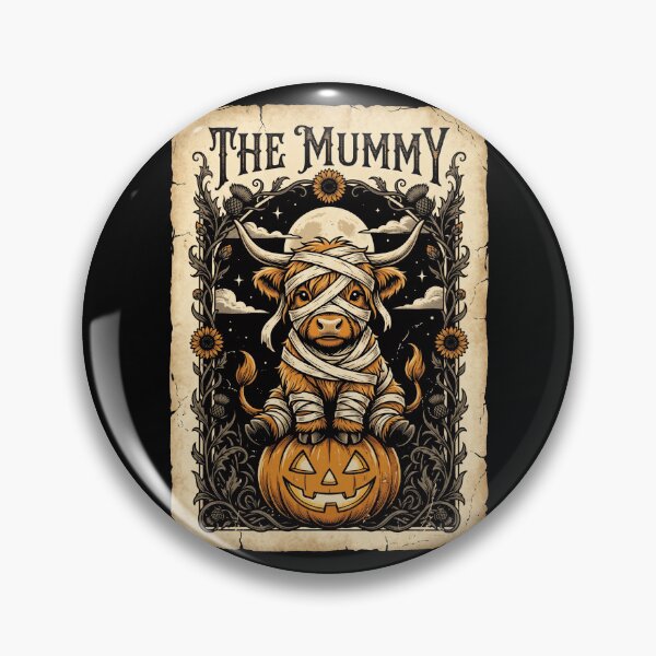 Item preview, Cow Mummy Halloween Vintage Tarot Card Art designed and sold by MTRBSK11.
