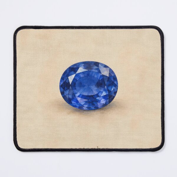 Item preview, September Birthstone Sapphire Watercolor | Crystal Wall Art designed and sold by FixationStudio.