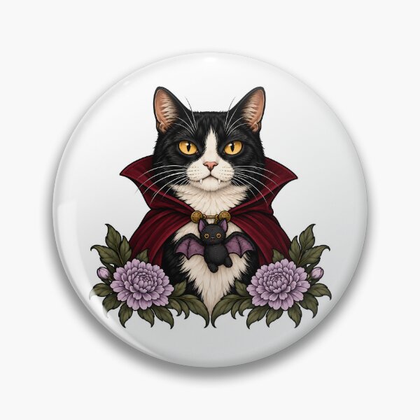 Item preview, Vampire Tuxedo Cat Bat Halloween designed and sold by Old's Cool Cat Studio.