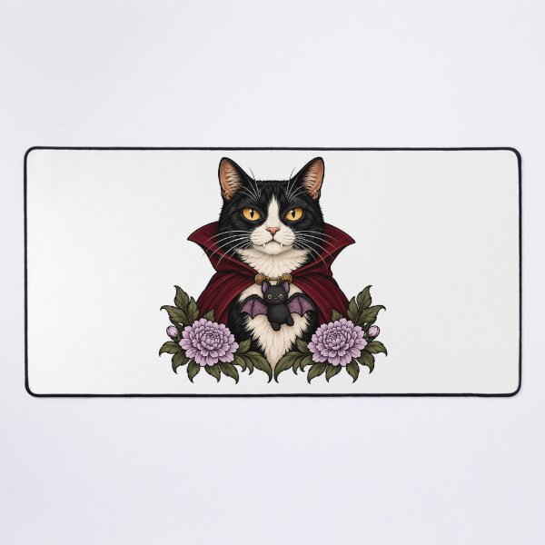 Item preview, Vampire Tuxedo Cat Bat Halloween designed and sold by Old's Cool Cat Studio.