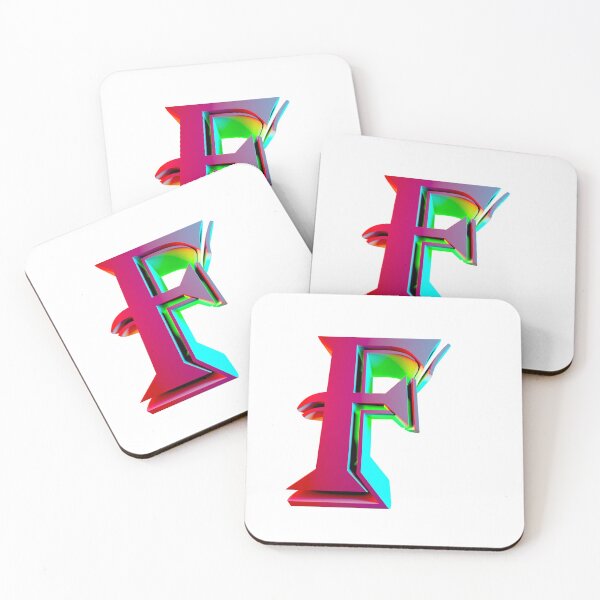 Item preview, Neon 3D Letter F - Retro Synthwave Style designed and sold by Creatigrafo.