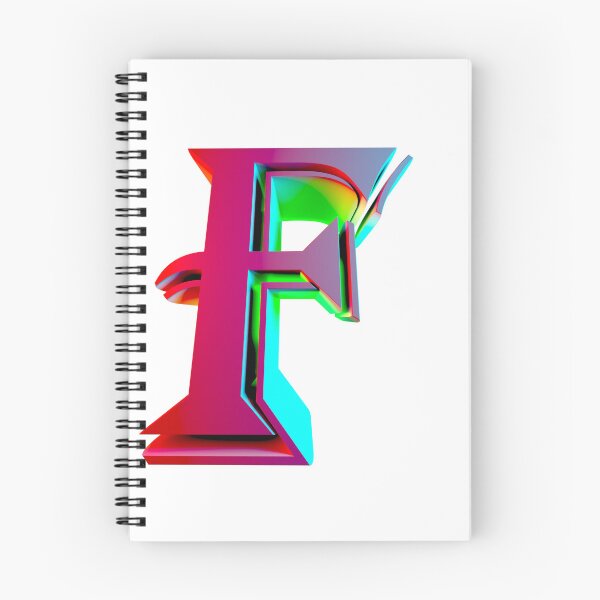 Item preview, Neon 3D Letter F - Retro Synthwave Style designed and sold by Creatigrafo.