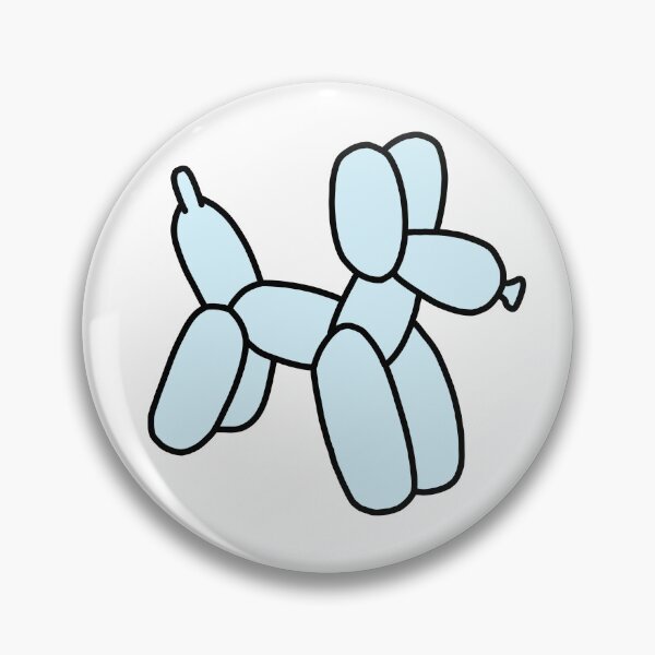 Item preview, light blue balloon dog designed and sold by madebykenz.