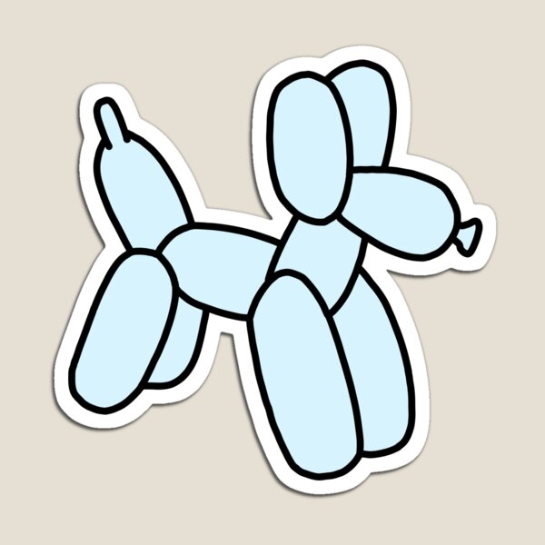 Item preview, light blue balloon dog designed and sold by madebykenz.