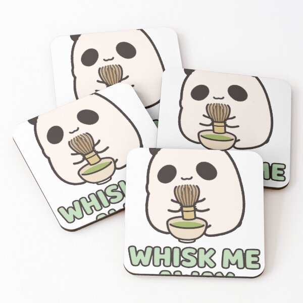 Item preview, Cute Chibi Panda Matcha Whisk Tea Whisk Me Away Sticker designed and sold by xiaoxiaochibi.