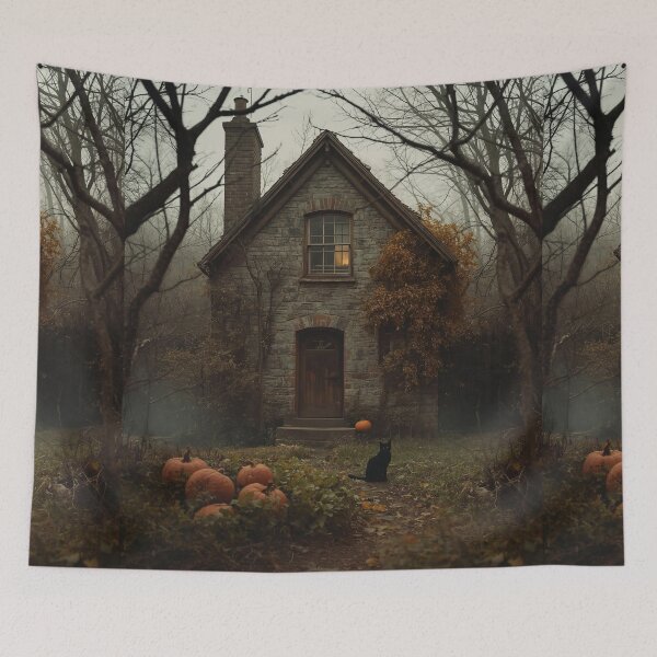 Item preview, The Haunted Cottage – Vintage Halloween designed and sold by Deezyned.