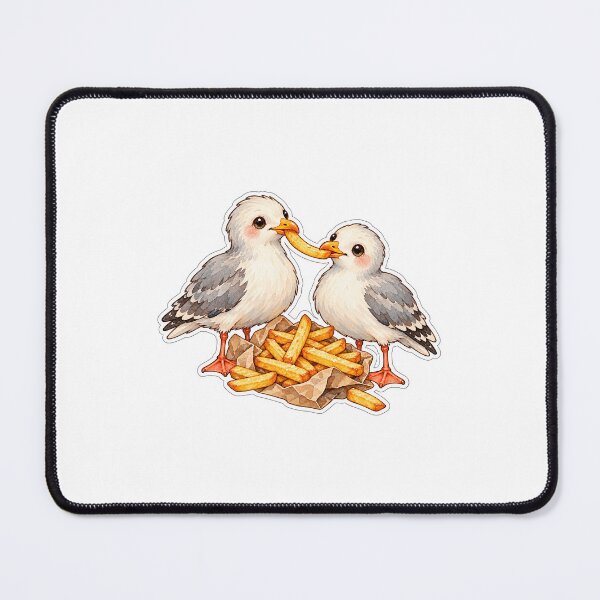 Item preview, Seagulls sharing fry designed and sold by Jadedoodle.