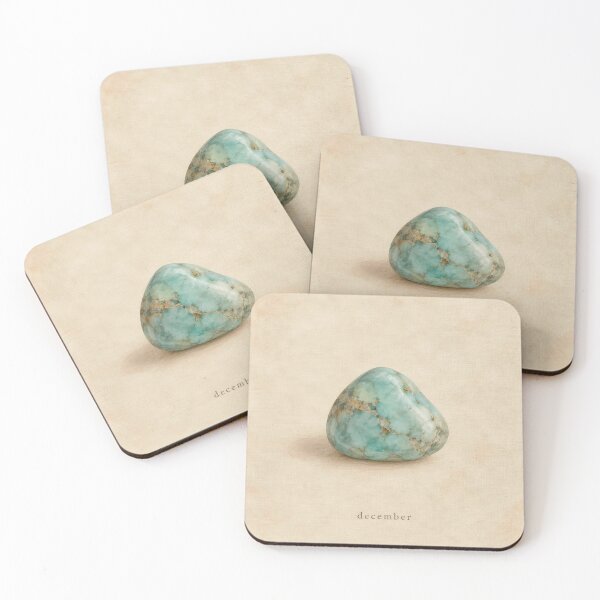 Item preview, December Birthstone Turquoise Watercolor | Crystal Wall Art designed and sold by FixationStudio.