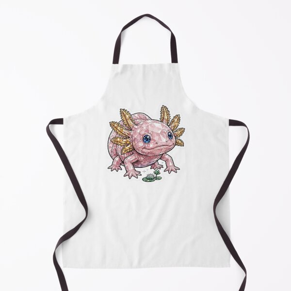 Item preview, Axolotl Crystal Sticker - Rose Quartz Pink Diamond Axolotl designed and sold by FineLineBotanical .