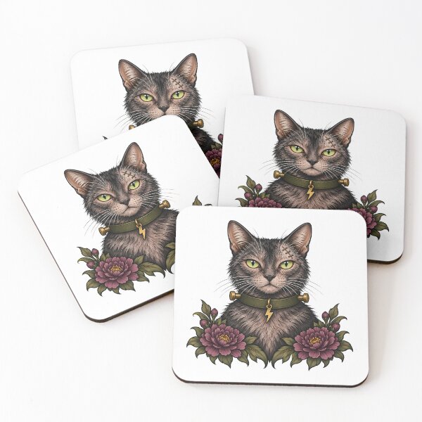 Item preview, Frankenstein Cat Bolt Lightning Halloween designed and sold by Old's Cool Cat Studio.
