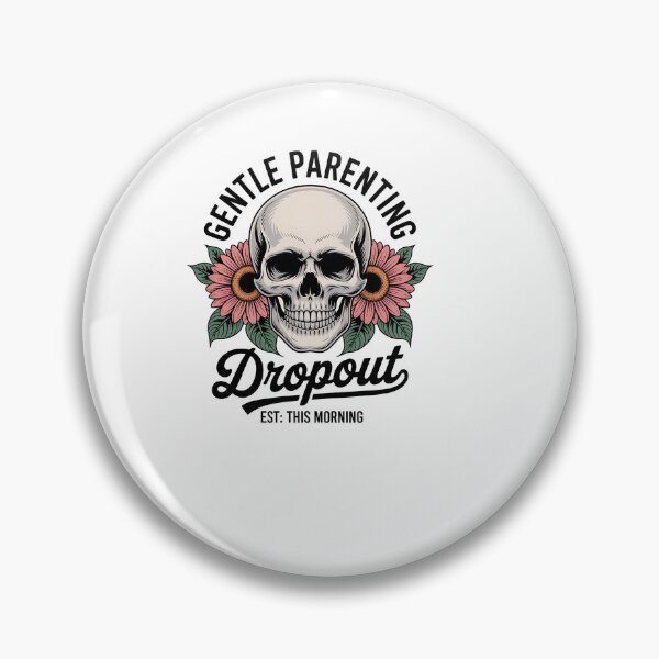 Item preview, Gentle Parenting Dropout Skull and Sunflowers designed and sold by sazuii.