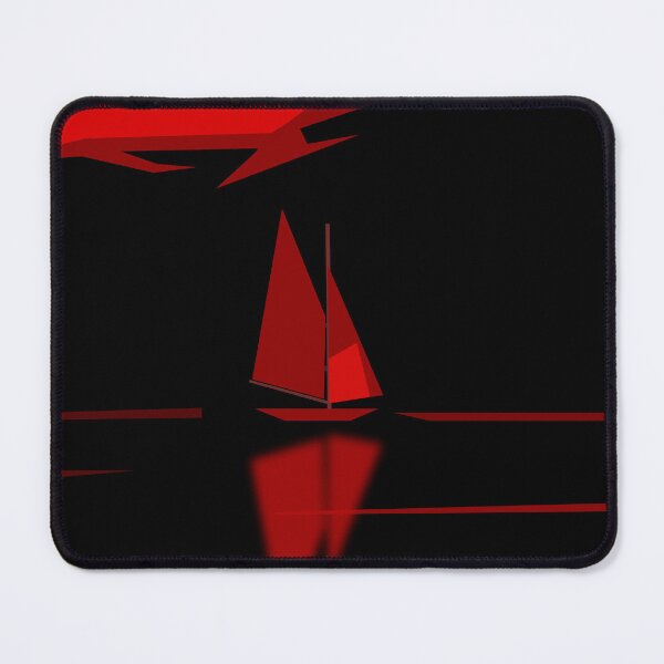 Item preview, Red Sailboat at night  designed and sold by Andrew  Hitchen.