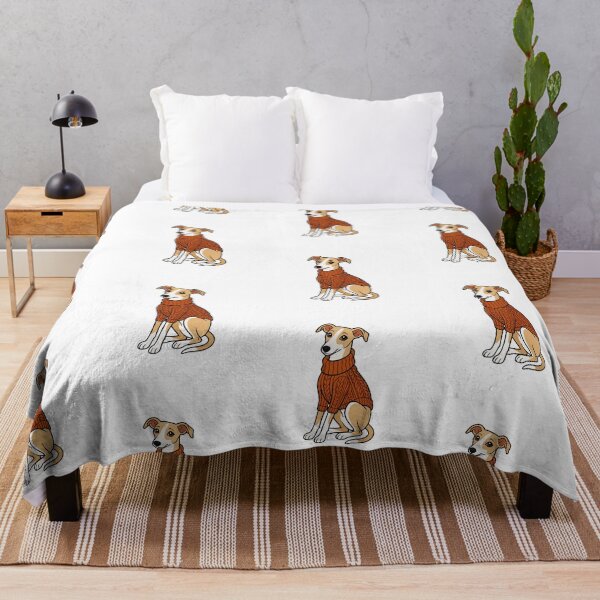 Item preview, Cozy Autumn Whippet in Turtleneck Sweater Fall Dog Sticker Art designed and sold by wildsilencee.