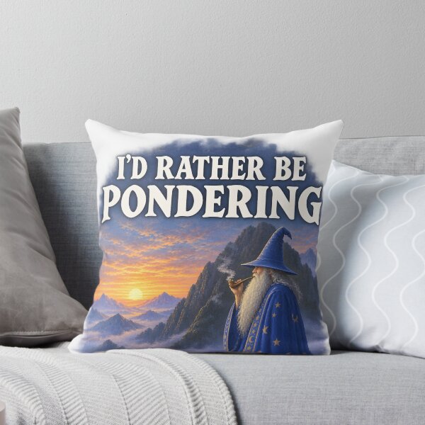 Item preview, Rather Be Pondering | Fantasy Wizard | Vintage Mountain Art designed and sold by Escape The Reality.