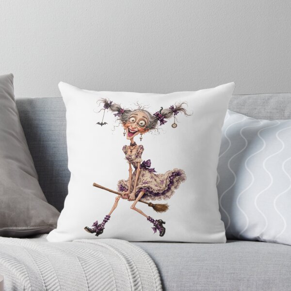 Item preview, An old witch riding a broom designed and sold by NBazilenco.