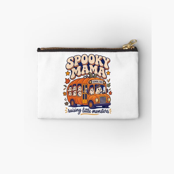 Item preview, Spooky Mama School Bus Raising Little Monsters  designed and sold by LuveraxArt.