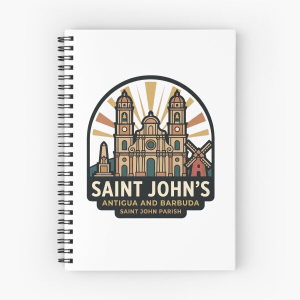 Item preview, Vintage Saint John's Antigua Architecture Badge, Caribbean Sugar Mill Landmark Emblem designed and sold by raedattia.
