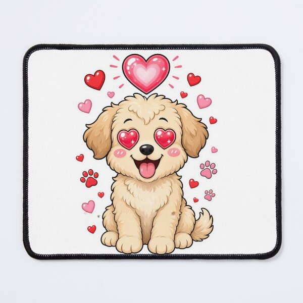 Item preview, Heart Eyes Puppy Love Cute Dog Illustration designed and sold by ExploreAura Studio.