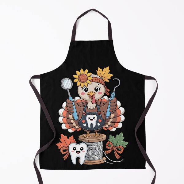 Item preview, Thanksgiving Turkey Dental Hygienist – Cute Fall Dentist Art designed and sold by jkrphoto.