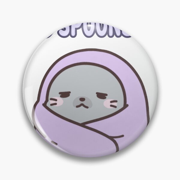 Item preview, Tired Chibi Seal Blanket Zero Spoons Left Self Care Sticker designed and sold by xiaoxiaochibi.