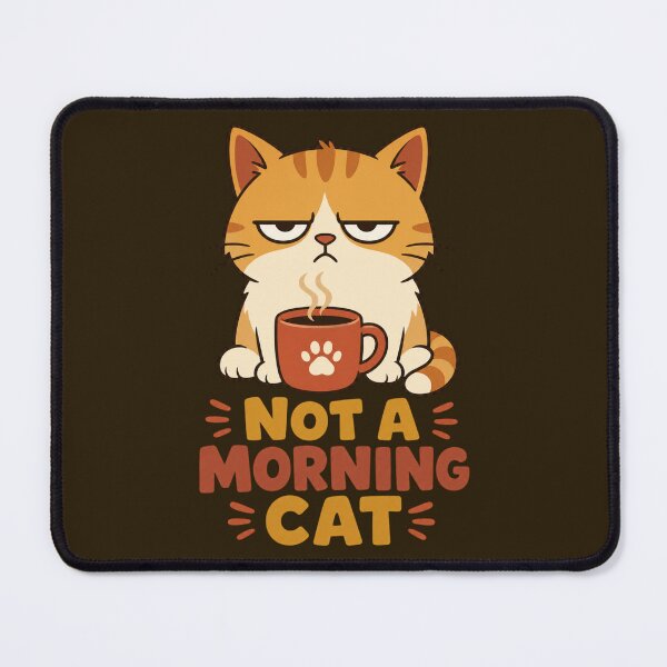 Item preview, Not a Morning Cat Funny Coffee Cat T-Shirt designed and sold by Dbm Teeverse.