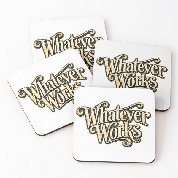Item preview, Whatever Works | Vintage Retro Typography Quote designed and sold by Whatever Works.