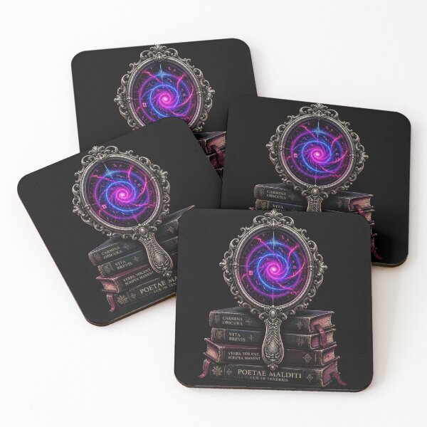 Item preview, Gothic Steampunk Neon Mirror Dark Academia Books designed and sold by LazyDayzCo.