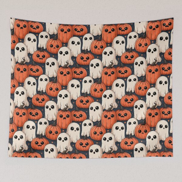 Item preview, Pumpkin and Ghost Pattern designed and sold by Derek Gillette.