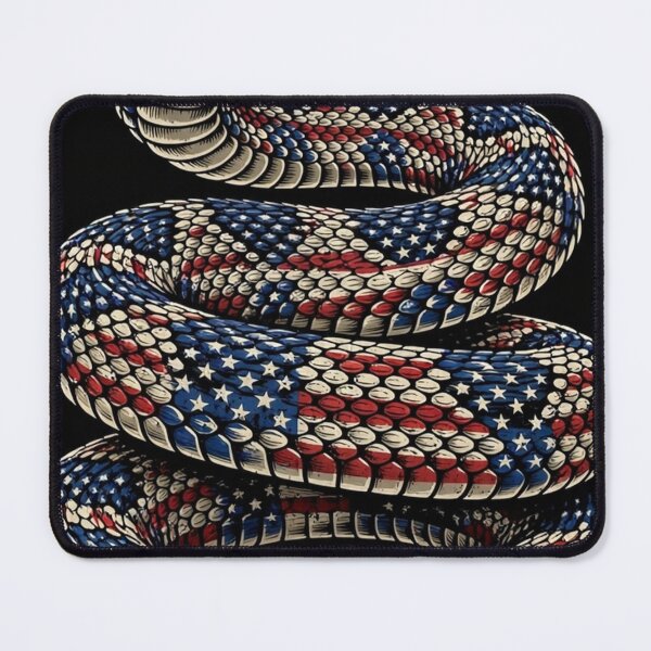 Item preview, Don't Tread On Me – American Flag Rattlesnake designed and sold by Freedom In Threads.