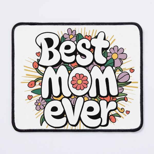 Item preview, Best Mom Ever Floral Retro Design designed and sold by H.M. Bright Design.