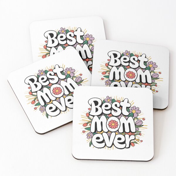Item preview, Best Mom Ever Floral Retro Design designed and sold by H.M. Bright Design.
