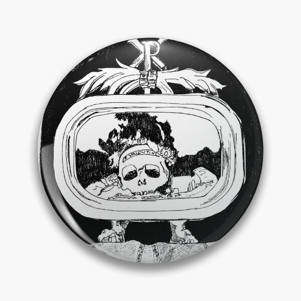 Artikelvorschau, Valentinsreliquie – Gotische Totenkopf-Reliquie (Tuschezeichnung) entworfen und verkauft von BarnBurns.