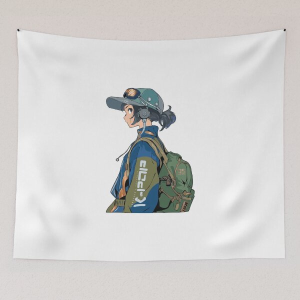 Item preview, hiking girl designed and sold by GraphicStyleX.