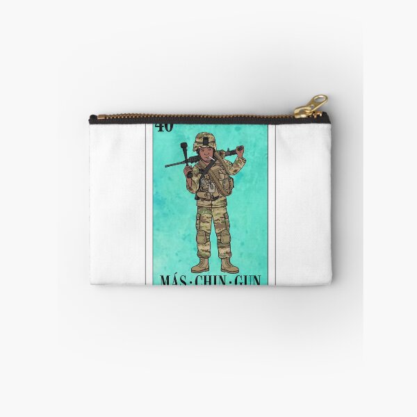 Item preview, Mas Chin Gun | Lotería Card Machine Gunner Design designed and sold by Aztlán Grunts Co..