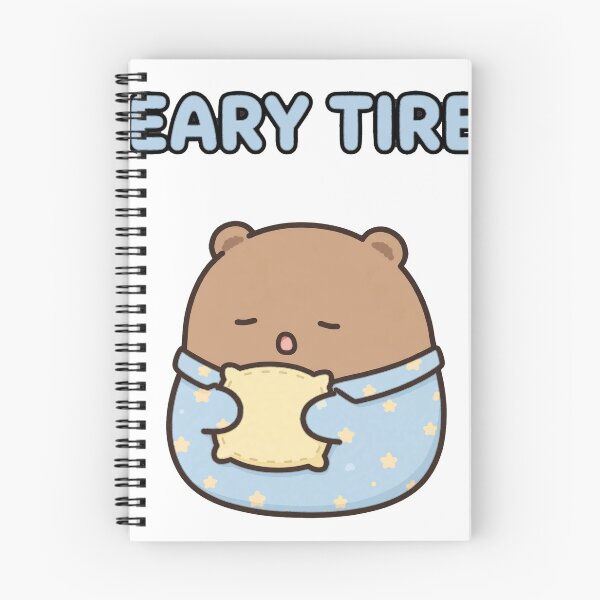 Item preview, Sleepy Chibi Bear Pajamas Pillow Beary Tired Bedtime Sticker designed and sold by xiaoxiaochibi.