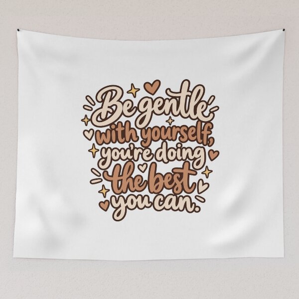 Item preview, Be Gentle With Yourself You're Doing The Best You Can Shirt - Self Care Quote T-Shirt designed and sold by MotiveStuff.