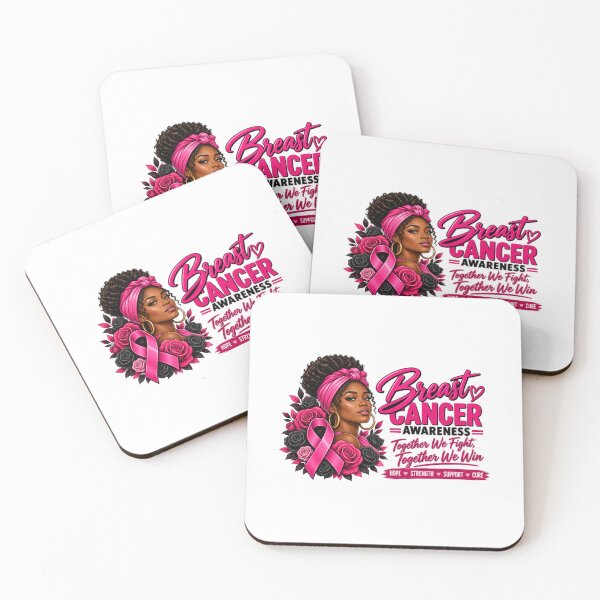 Item preview, Black Woman Breast Cancer Awareness Pink Ribbon Fighter Graphic designed and sold by Whirx.