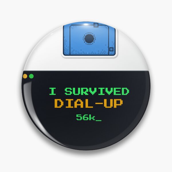 Item preview, I Survived Dial-Up Funny Retro Tech Shirt designed and sold by Undersung37.