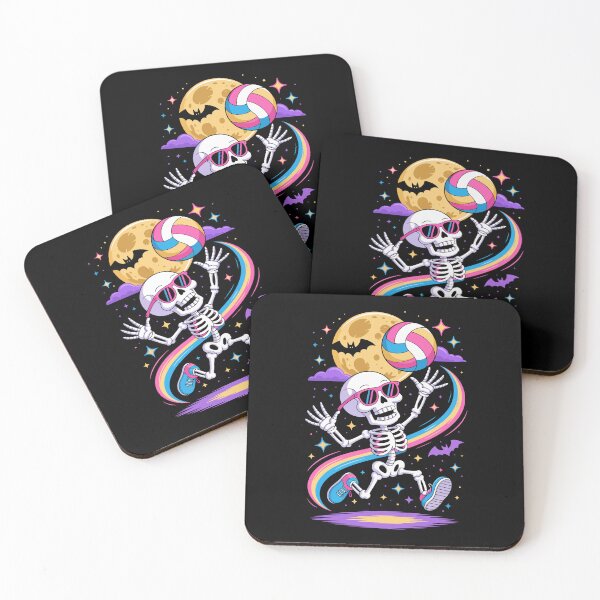 Item preview, Skeleton Playing Volleyball Under Moon designed and sold by jkrphoto.