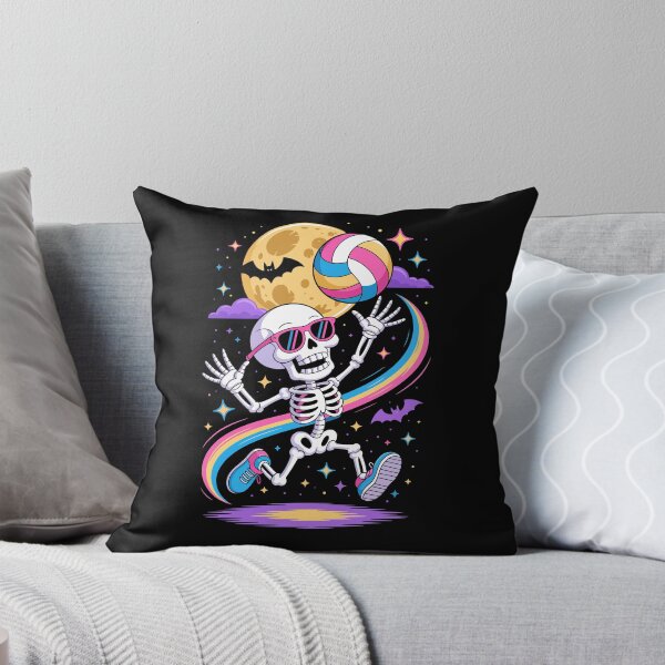Item preview, Skeleton Playing Volleyball Under Moon designed and sold by jkrphoto.