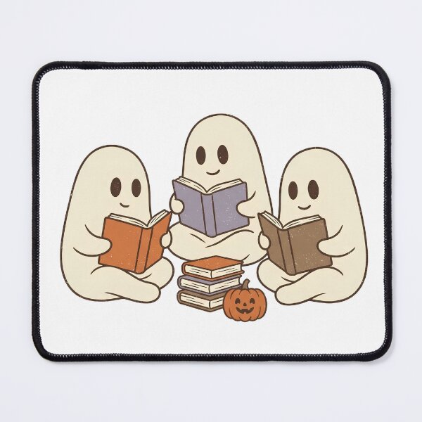 Item preview, Ghost Book Club Sticker | Cute Bookish Halloween Ghosts Reading designed and sold by abdelski.