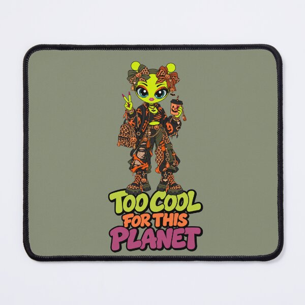 Item preview, Too Cool for This Planet – Spooky Alien Girl designed and sold by Aimetoi.