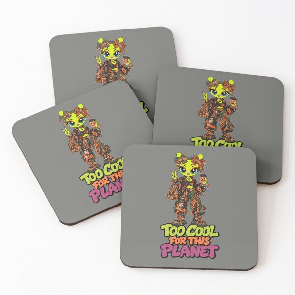 Item preview, Too Cool for This Planet – Spooky Alien Girl designed and sold by Aimetoi.