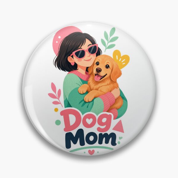 Item preview, Dog Mom Puppy Love Cute Dog Lover Illustration designed and sold by ExploreAura Studio.