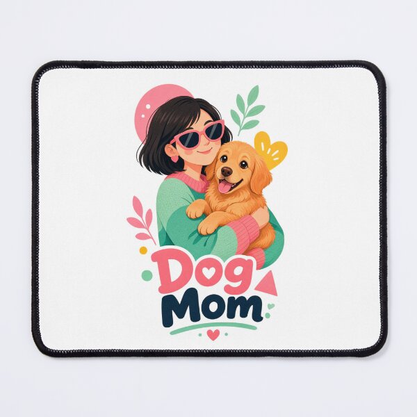 Item preview, Dog Mom Puppy Love Cute Dog Lover Illustration designed and sold by ExploreAura Studio.
