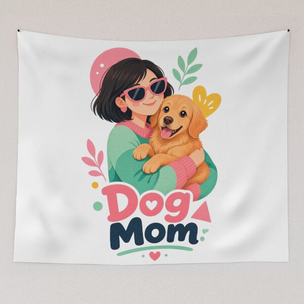 Item preview, Dog Mom Puppy Love Cute Dog Lover Illustration designed and sold by ExploreAura Studio.