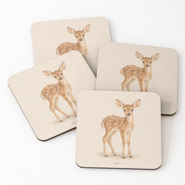 Item preview, Deer Nursery Watercolor | Woodland Wall Art designed and sold by FixationStudio.